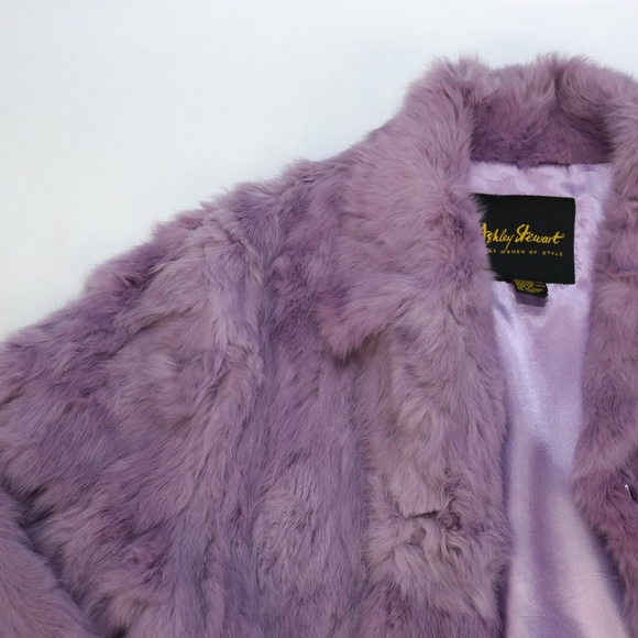 PURPLE FUR COAT - Picture 3 of 7